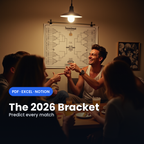The Football Summer Bracket 2026 — Predict Every Match — Football Summer 2026 printable cover