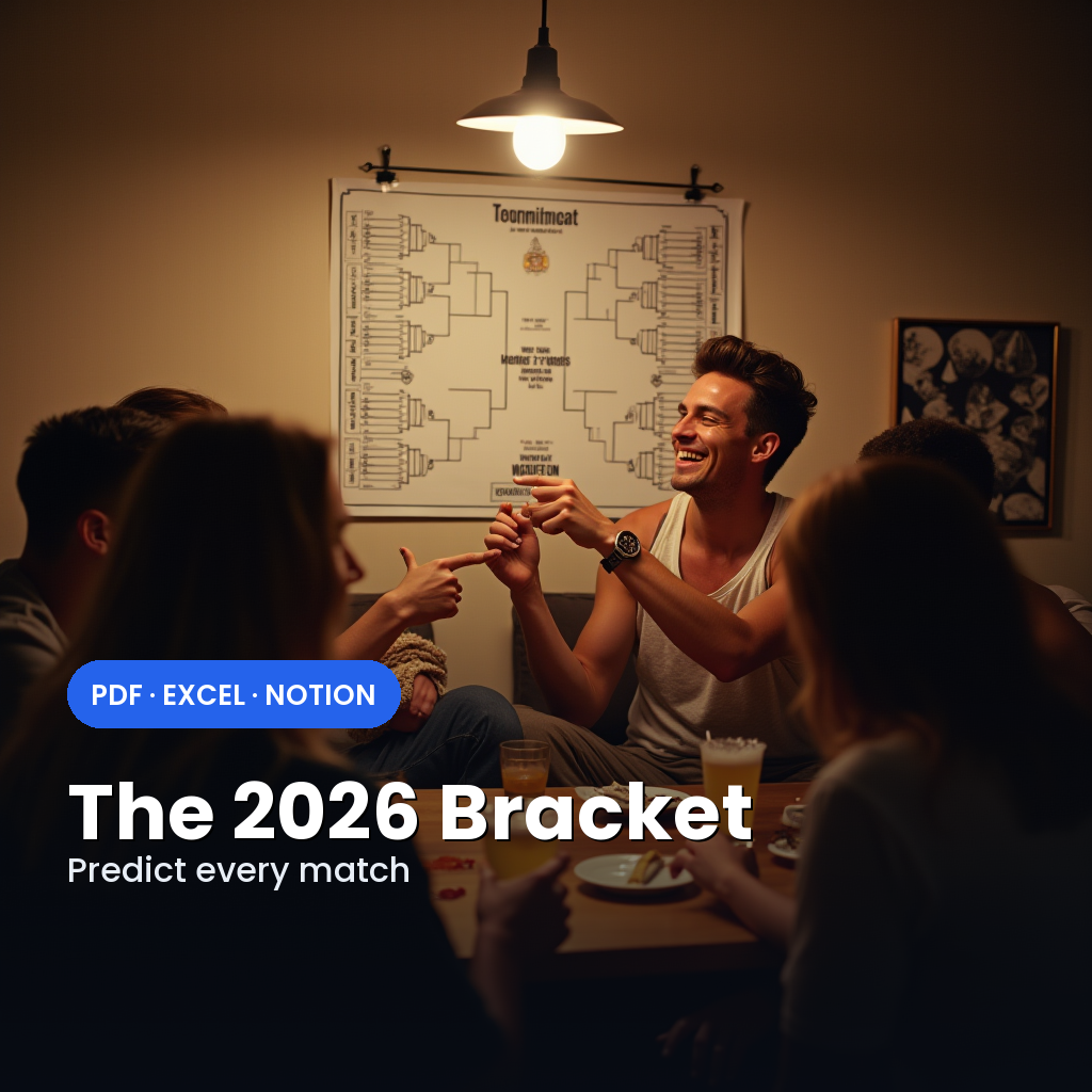 The Football Summer Bracket 2026 — Predict Every Match — Football Summer 2026 printable cover