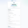 Watch Party Invitation Builder