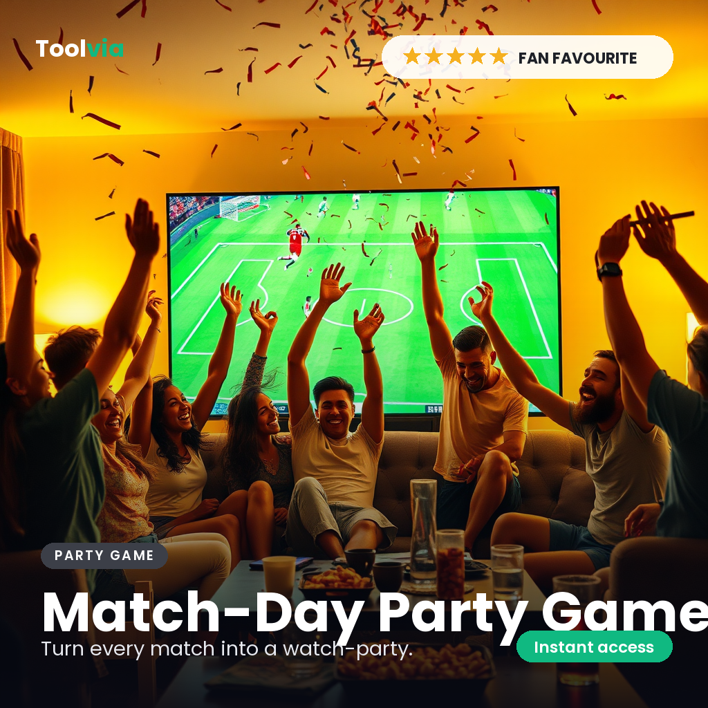 Match-Day Watch Party Game — fan favourite, turn every match into a watch-party