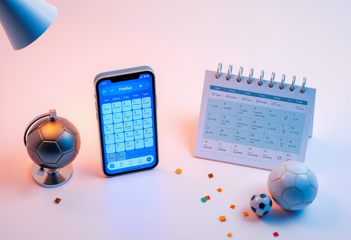 Football Summer 2026 Smart Schedule — a calendar app on phone and desk auto-syncing every match to your timezone, synced with Google, Apple and Outlook